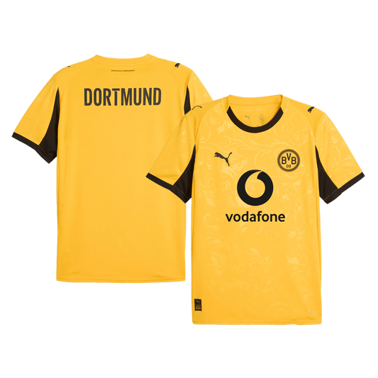 Borussia Dortmund Season Cup Rövid Ujjú Ing 2025/26 Sárga