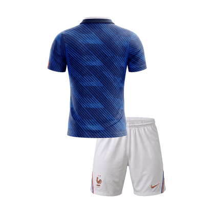 France Gyerek Hazai Világbajnoki Mez Készlet(Mez+Nadrág) 2026