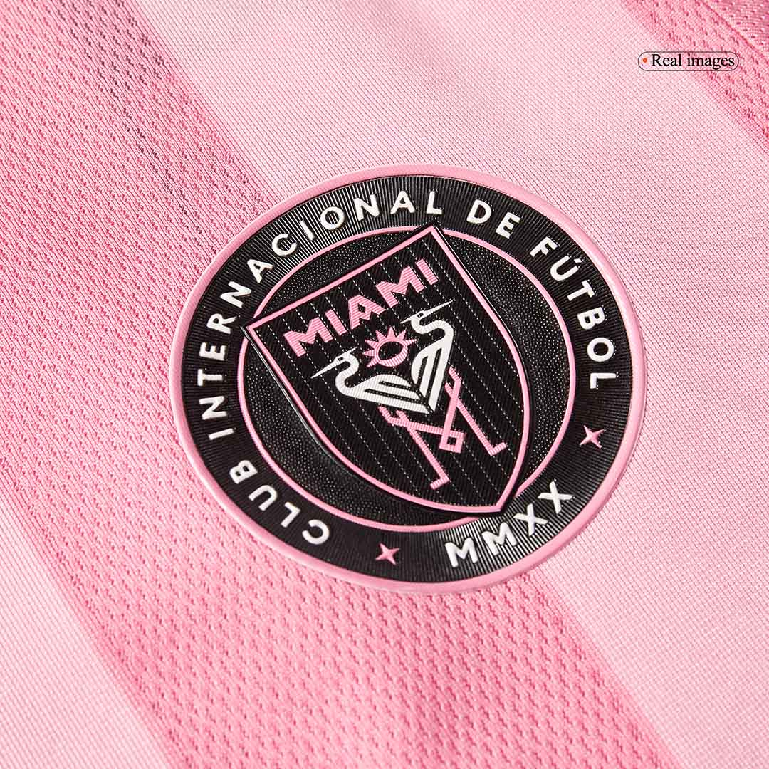 MESSI #10 Hiteles Inter Miami CF Otthoni Soccer Mez 2025 Rózsaszín