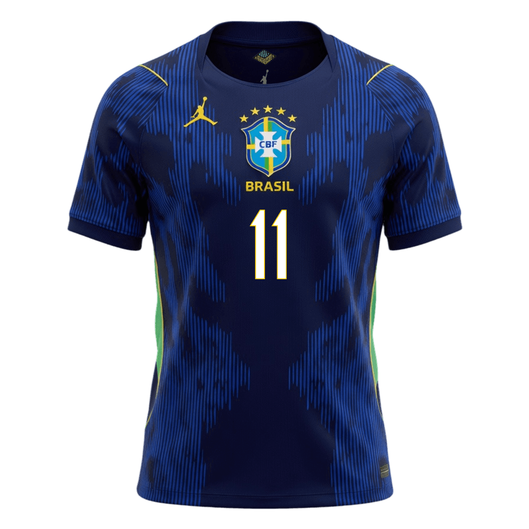 RAPHINHA #11 Brazil Idegenbeli Mez 2026 Sötétkék