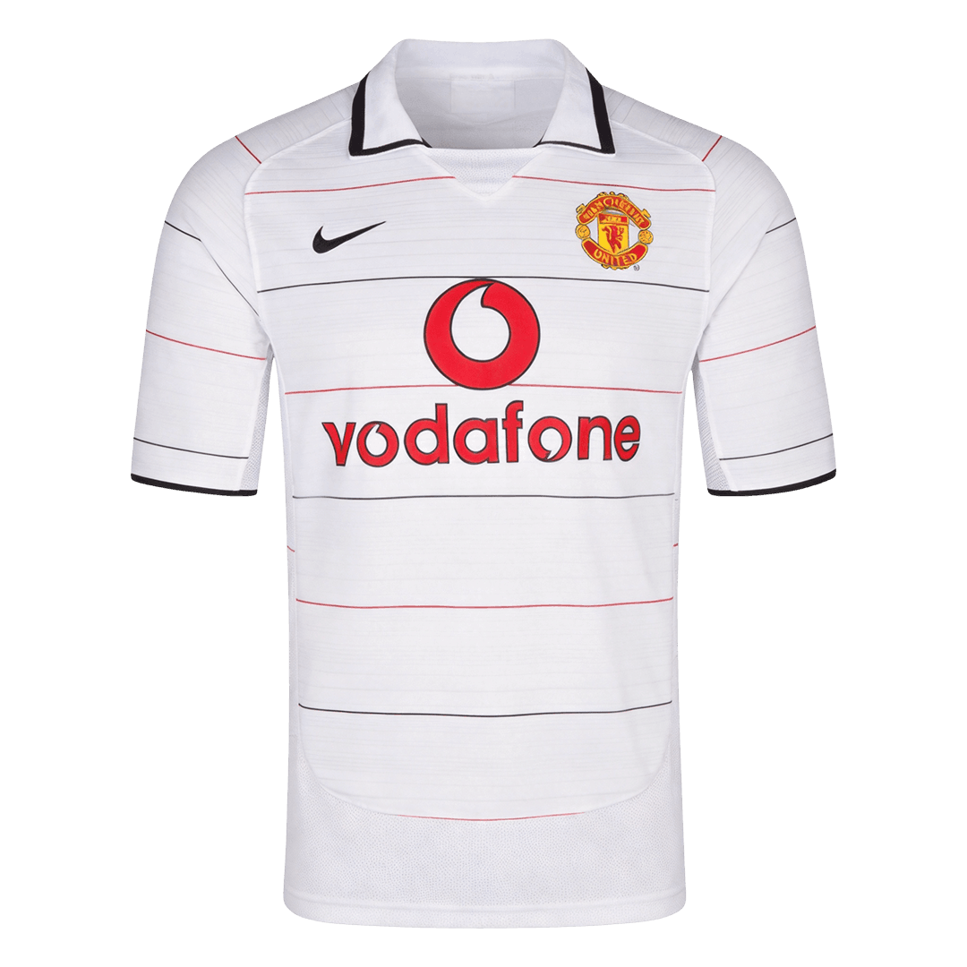Manchester United Idegenbeli Retro Futball Mez 2004/06 Fehér