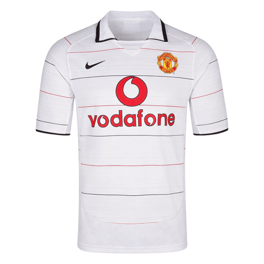 Manchester United Idegenbeli Retro Futball Mez 2004/06 Fehér