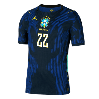 JOÃO PEDRO #22 Brazil Játékos Verzió Idegenbeli Mez Világbajnoki 2026