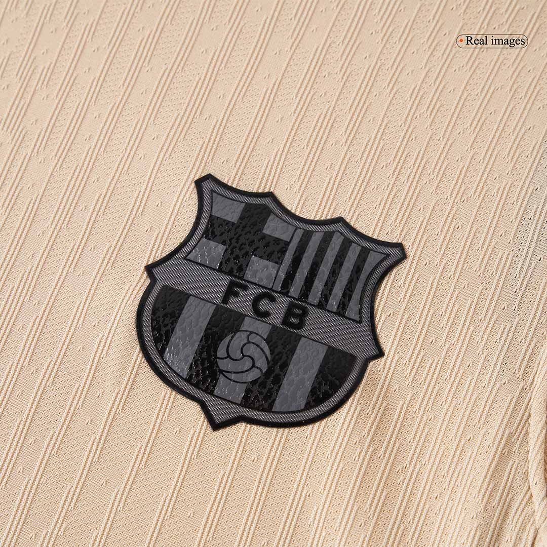 LAMINE YAMAL #10 Hiteles Barcelona Idegenbeli Soccer Mez 2025/26 Sárga - UCL