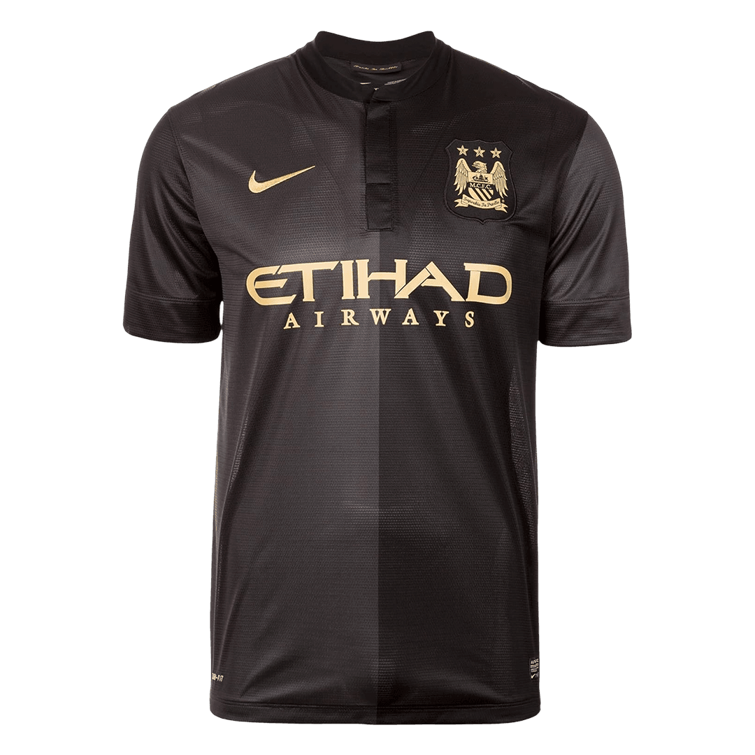 Manchester City Idegenbeli Retro Futball Mez 2013/14 Fekete