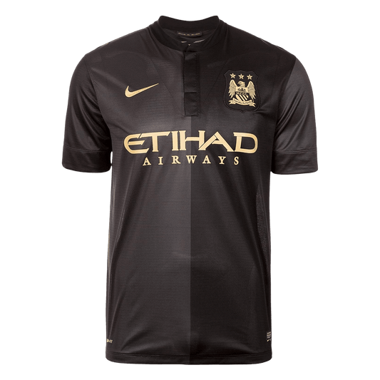 Manchester City Idegenbeli Retro Futball Mez 2013/14 Fekete