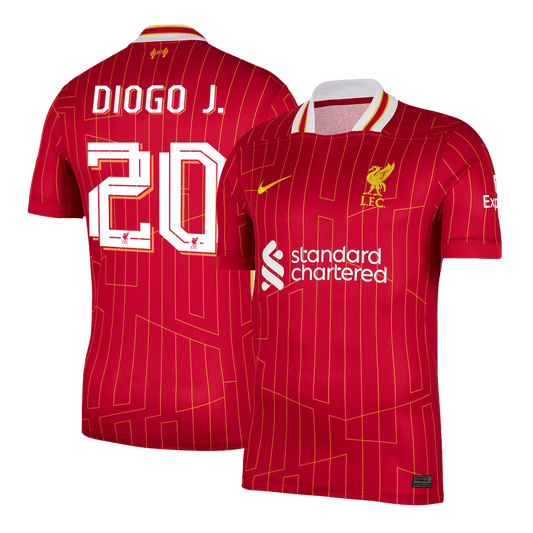 DIOGO J. #20 Liverpool Otthon Soccer Mez 2024/25 Piros - UCL