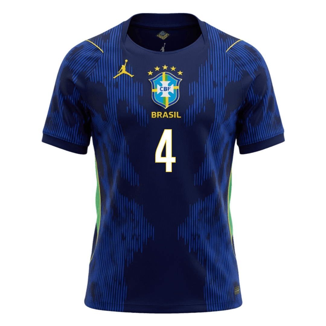 MARQUINHOS #4 Brazil Idegenbeli Mez 2026 Sötétkék