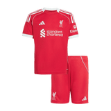 Gyerekek Liverpool Otthon Soccer Mez Készlet(Mez+Rövidnadrág) 25/26 Piros 2025/26
