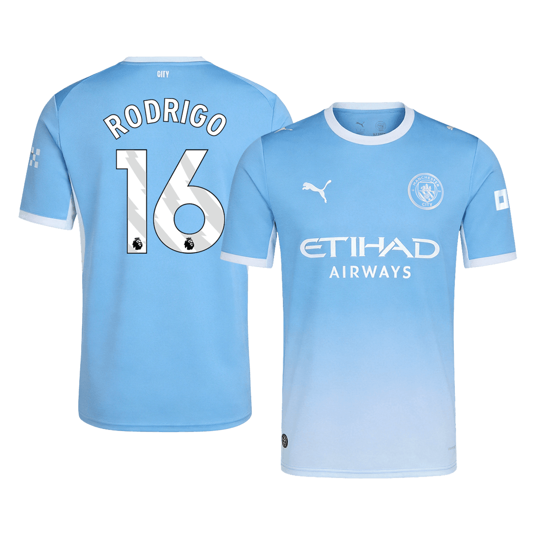 RODRIGO #16 Manchester City Hazai Mez 2026/27 Kék