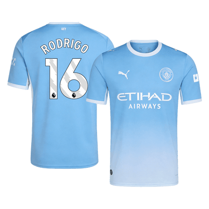 RODRIGO #16 Manchester City Hazai Mez 2026/27 Kék