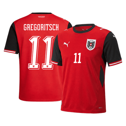 GREGORITSCH #11 Austria Hazai Világbajnoki Mez 2026 Piros
