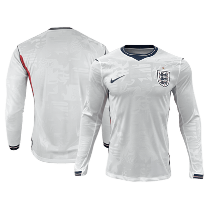 England Hazai Hosszú Ujjú Játékos Világbajnoki Mez 2026 Fehér