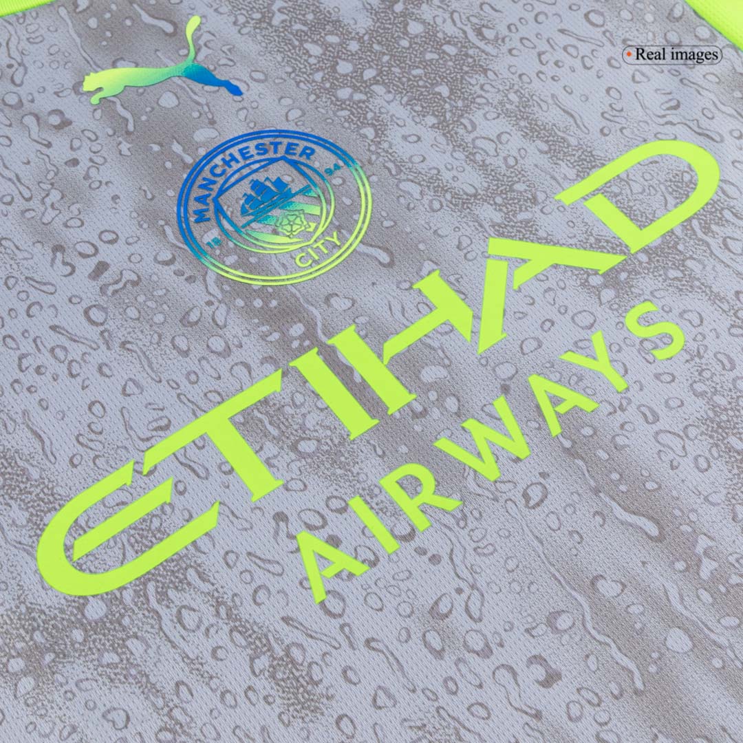 Manchester City Idegenbeli Harmadik Mez Szett (Mez+Nadrág+Zokni) 2025/26 Szürke