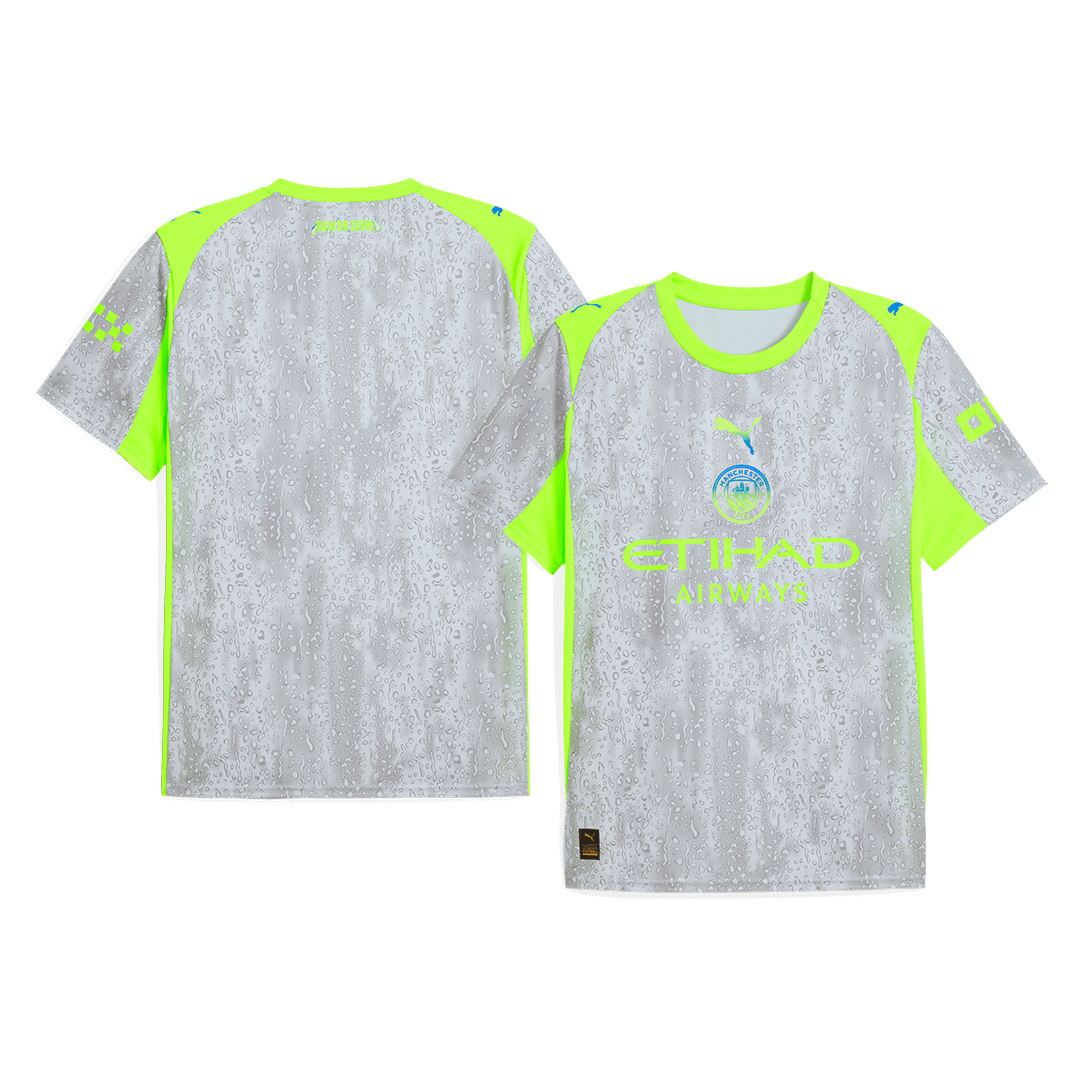 Manchester City Idegenbeli Harmadik Mez Szett (Mez+Nadrág+Zokni) 2025/26 Szürke