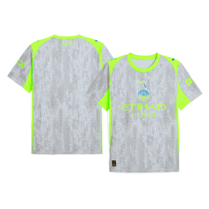 Manchester City Idegenbeli Harmadik Mez Szett (Mez+Nadrág+Zokni) 2025/26 Szürke