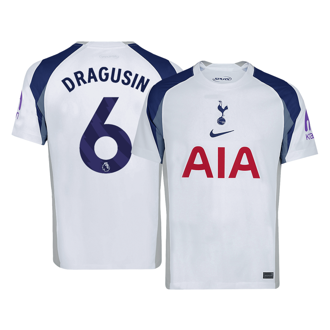 DRAGUSIN #6 Tottenham Hotspur 
Otthon 
 Futball Mez 
2025/26 
 Fehér