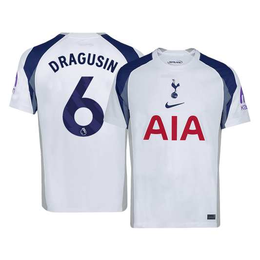 DRAGUSIN #6 Tottenham Hotspur 
Otthon 
 Futball Mez 
2025/26 
 Fehér