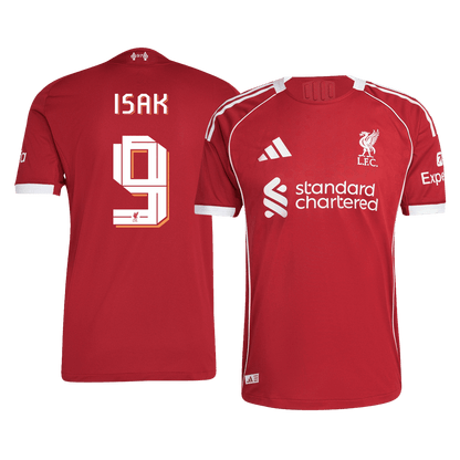 ISAK #9 Liverpool Játékos Otthoni Mez 2025/26 Piros - UCL