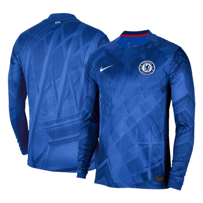 Chelsea Otthon Hosszú Ujjú Soccer Mez 2025/26 Kék