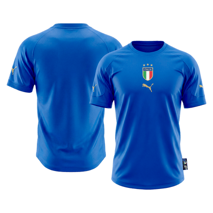 Italy Hazai Retro Futball Mez 2004 Kék