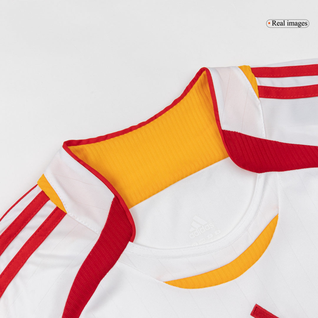 Spain Idegenbeli Retro Futball Mez 2006 Fehér