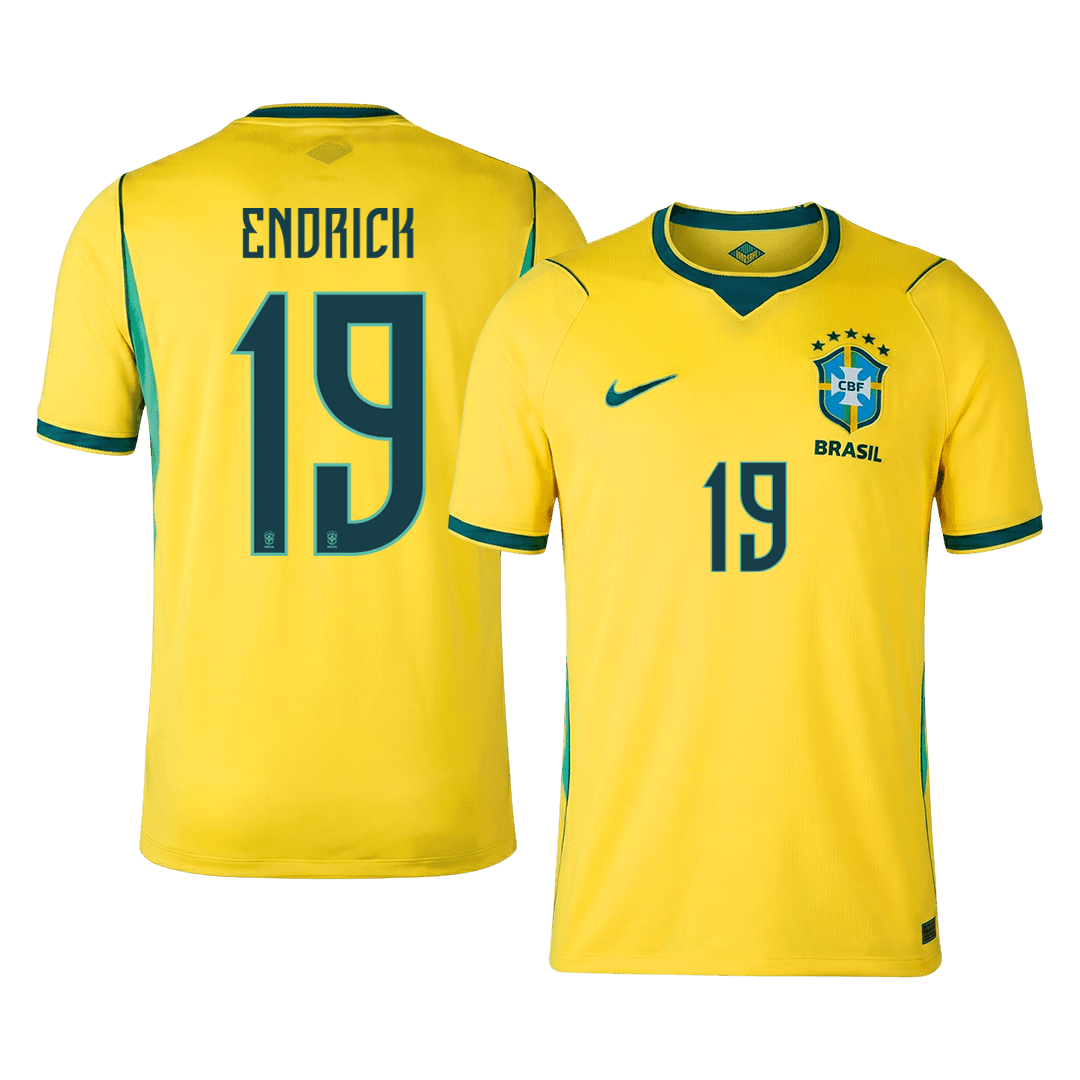 ENDRICK #19 Brazil Hazai Mez 2026 Sárga