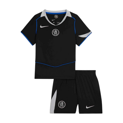Chelsea Gyerek Harmadik Mez Készlet(Mez+Nadrág) 2025/26 Fekete