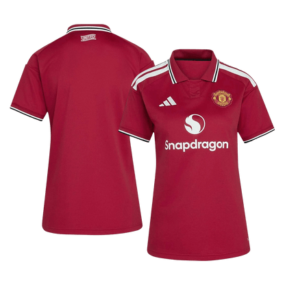 Női Manchester United Hazai Futball Mez 2026/27 Piros