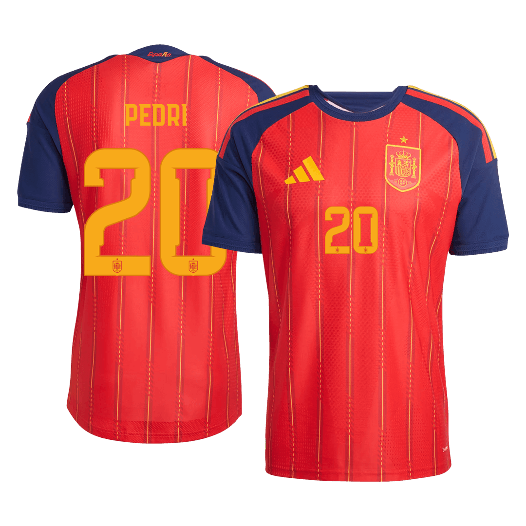 PEDRI #20 Spain Játékos Verzió Hazai Mez Világbajnoki 2026 Piros