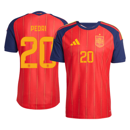 PEDRI #20 Spain Játékos Verzió Hazai Mez Világbajnoki 2026 Piros