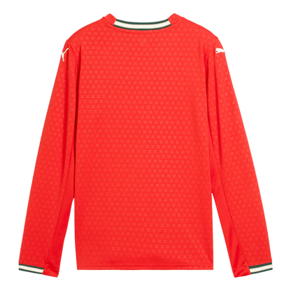 Portugal Otthon Hosszú Ujjú Mez 2025-Piros