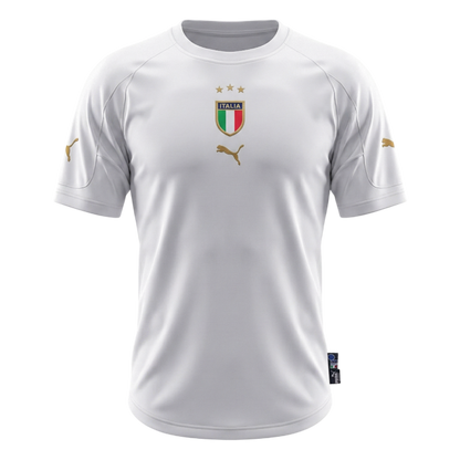 Italy Idegenbeli Retro Futball Mez 2004 Fehér 2025/26