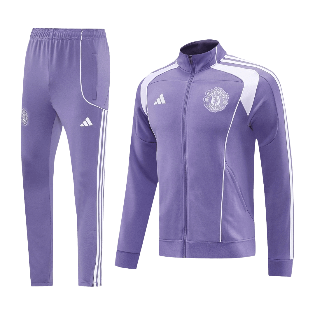 Manchester United Kabát Szett (Dzseki + Nadrág) Edzés Dzseki 2025/26 Lila