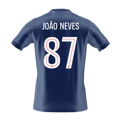 JOÃO NEVES #87 PSG
 Otthon Futball Mez 2025/26 Sötétkék