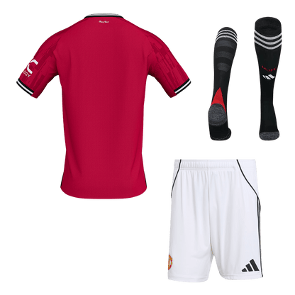 Manchester United Otthon Mez Szett (Mez+Nadrág+Zokni) 2025/26 Piros