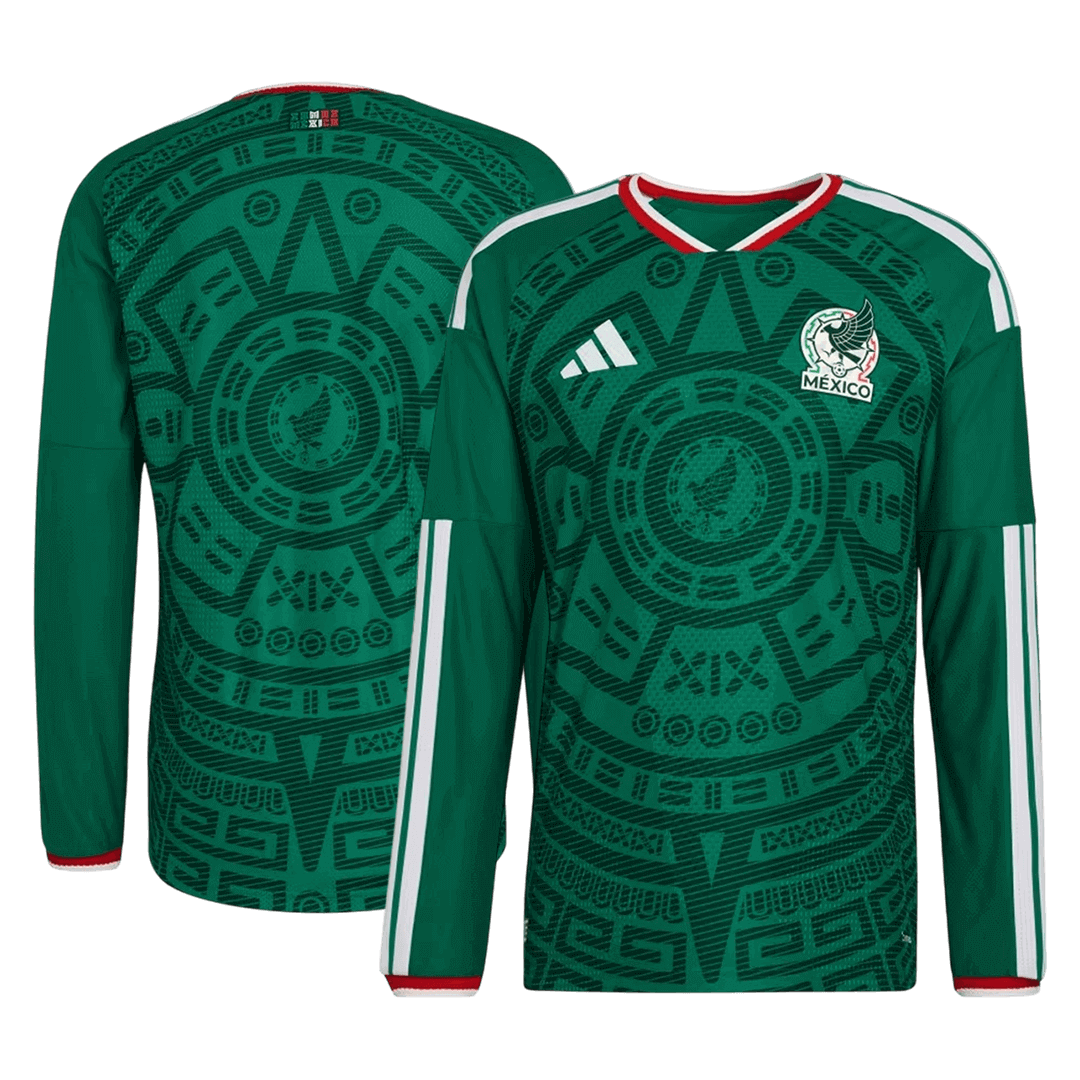 Mexico Hazai Hosszú Ujjú Játékos Mez 2026 Zöld