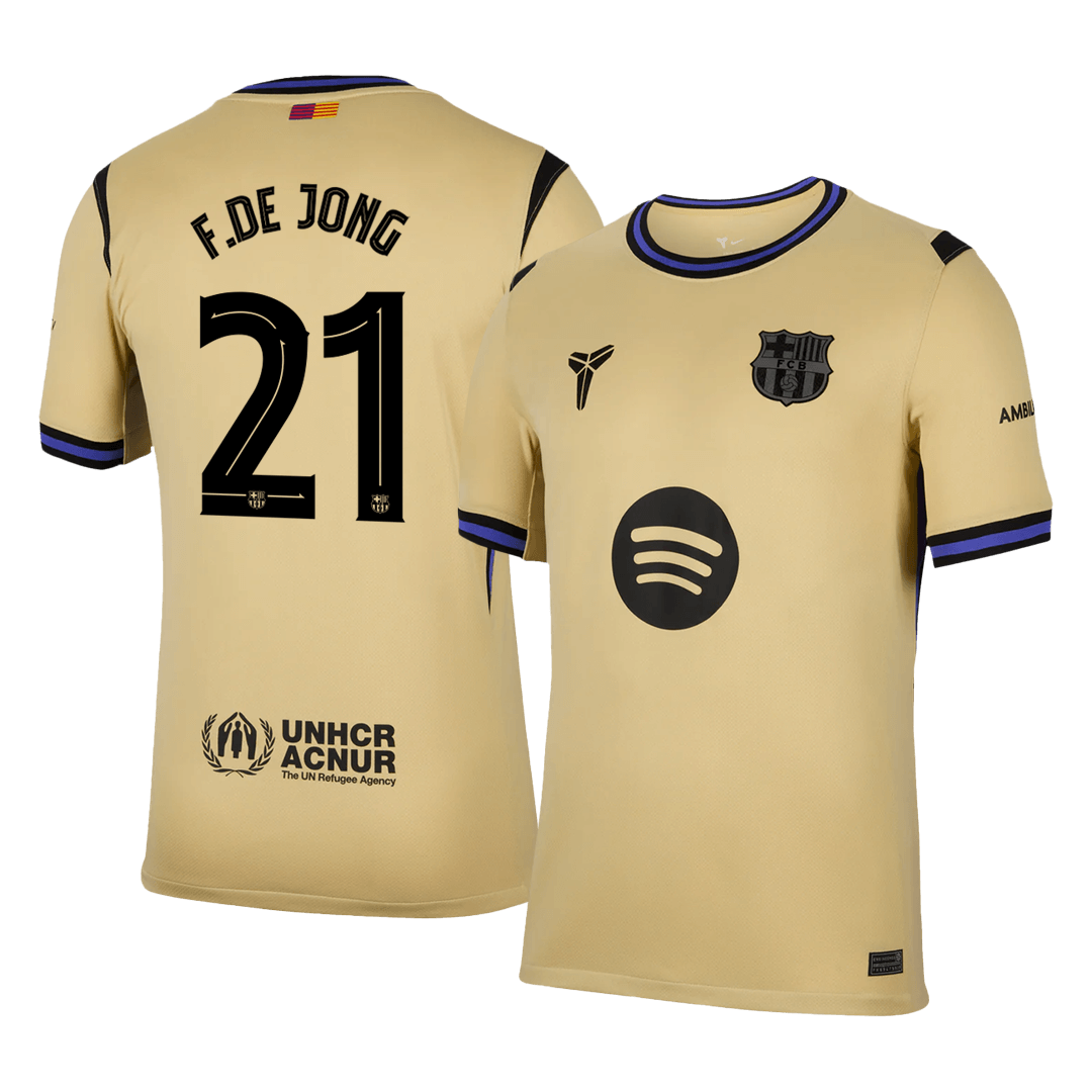 F.DE JONG #21 Barcelona 
 Idegen 
 Futball Mez 
2025/26 
 Sárga 
 
 
- UCL