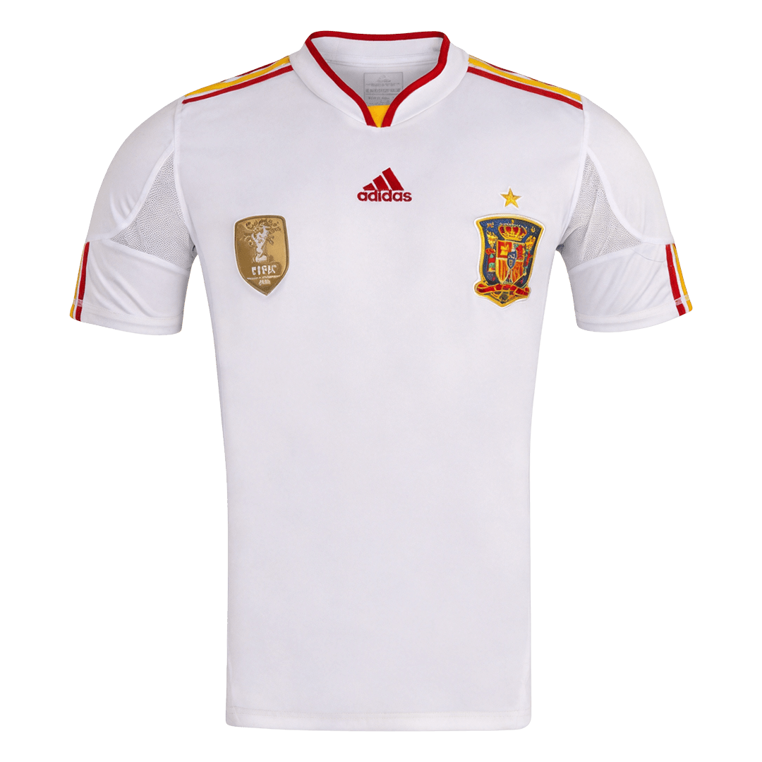 Spain Idegenbeli Retro Futball Mez 2010/12 Fehér