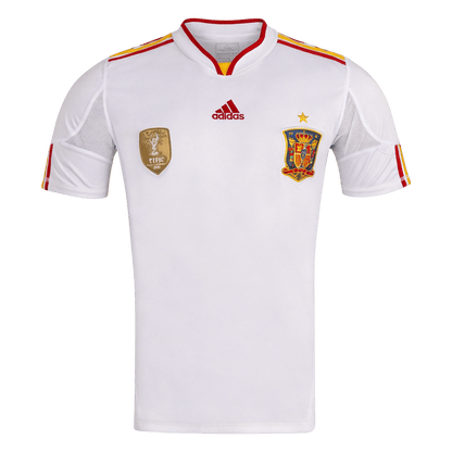 Spain Idegenbeli Retro Futball Mez 2010/12 Fehér