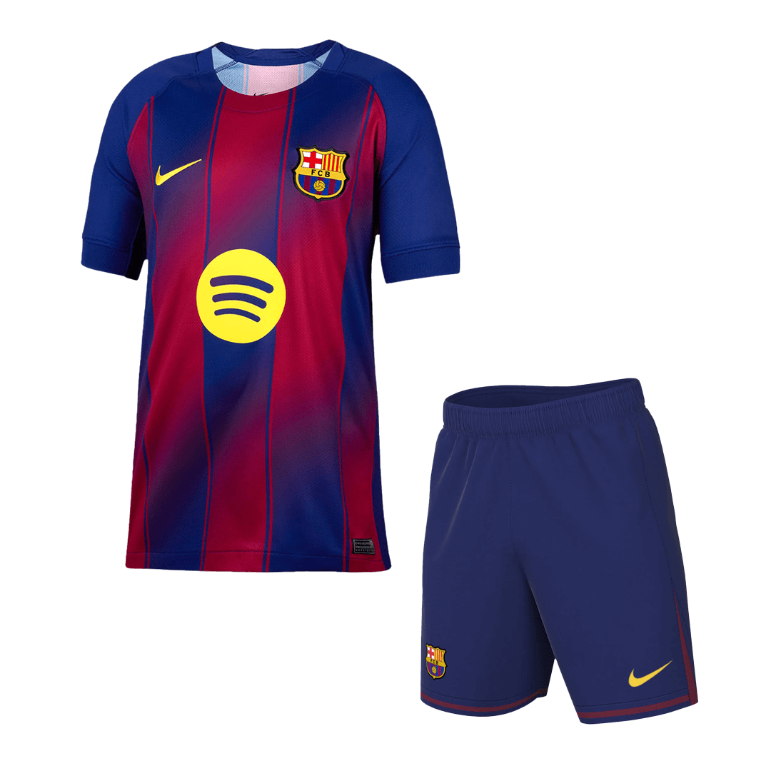 Barcelona Otthon Soccer Mez Készlet(Mez+Rövidnadrág) 2025/26 Piros&Kék