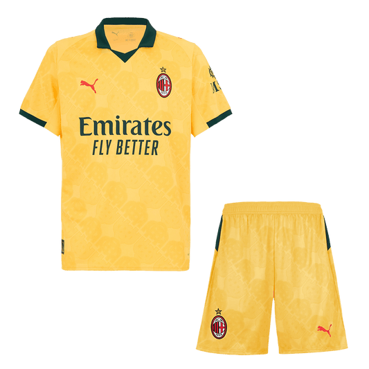 AC Milan Idegenben Harmadik Mez Szett (Mez + Nadrág) 2025/26- Sárga