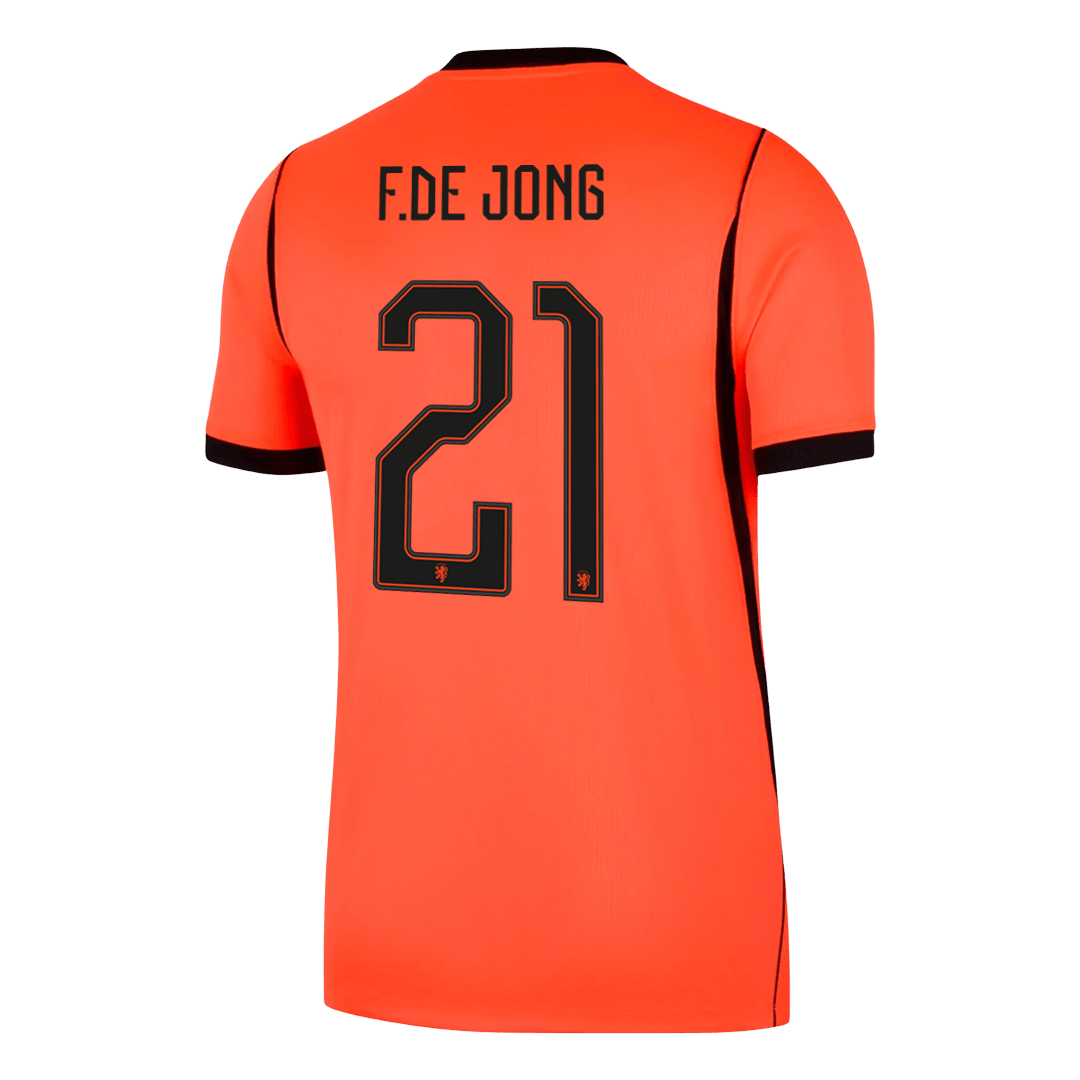 F.DE JONG #21 Netherlands Hazai Mez 2026 Narancs