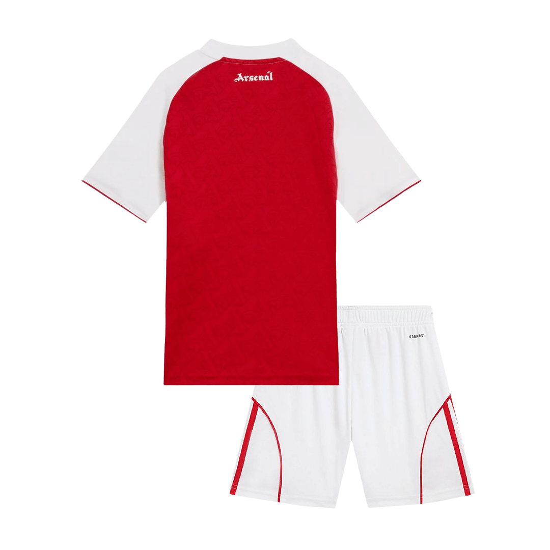 Gyerekek Arsenal Otthoni Soccer Mez Készlet(Mez+Rövidnadrág) 2025/26 Piros