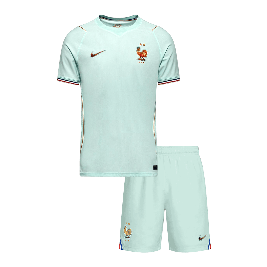 France Gyerek Idegenbeli Világbajnoki Mez Készlet(Mez+Nadrág) 2026 Fehér