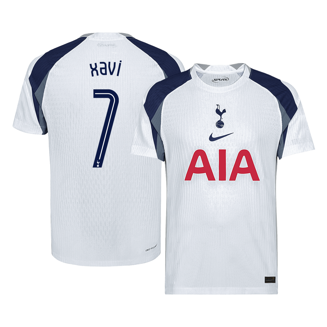 XAVI #7 Tottenham Hotspur Hiteles Hazai Mez 2025/26 Fehér - UCL