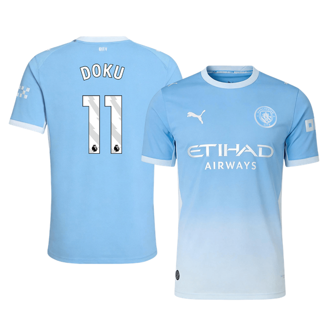 DOKU #11 Manchester City Játékos Verzió Hazai Mez 2026/27 Kék