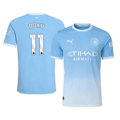 DOKU #11 Manchester City Játékos Verzió Hazai Mez 2026/27 Kék