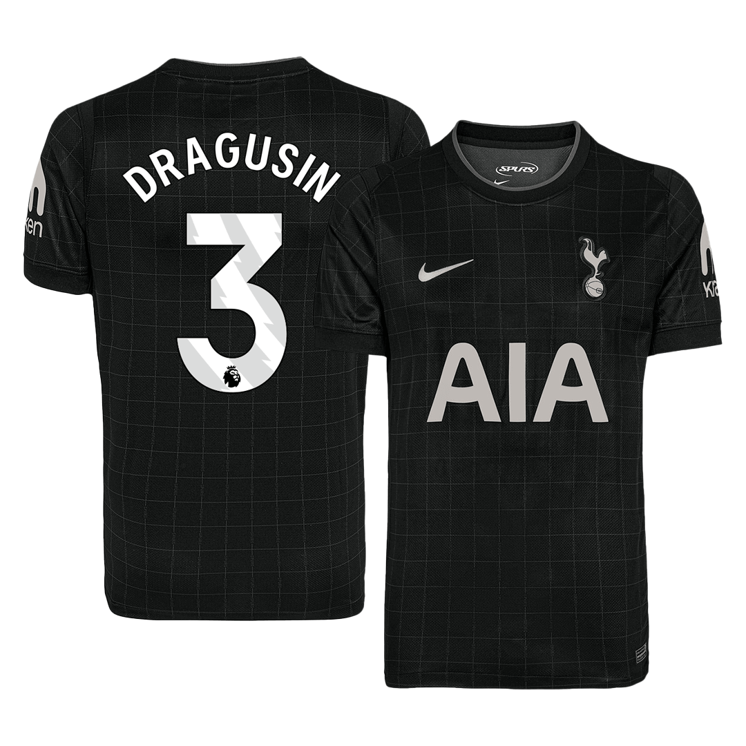 DRAGUSIN #3 Tottenham Hotspur Idegenbeli Mez 2025/26 Fekete