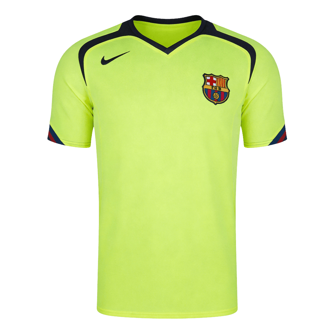 Barcelona Idegenbeli Retro Futball Mez 2005/06 Zöld